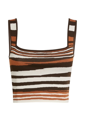 Weekend Max Mara Knitted Striped Tank Top
