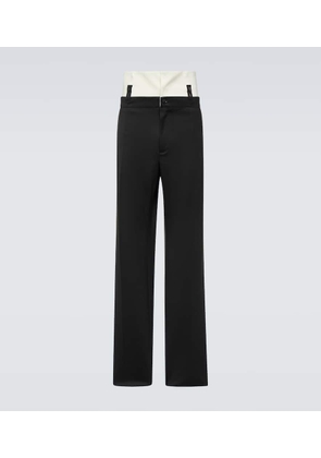 Dolce&Gabbana Wool-blend twill straight pants