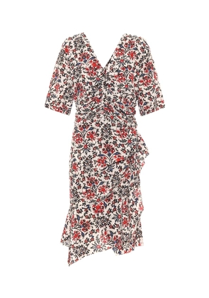 Isabel Marant Arodie floral stretch-silk minidress
