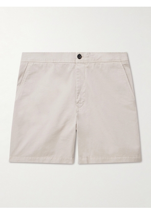 Mr P. - Straight-Leg Cotton-Twill Shorts - Men - Neutrals - 28