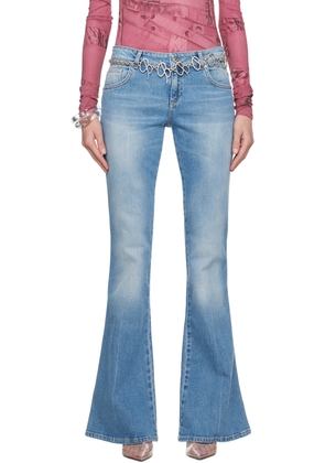 Blumarine Blue Five-Pocket Jeans