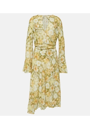 Acne Studios Floral wrap dress