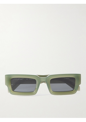 Off-White - Lecce Square-Frame Acetate Sunglasses - Men - Green