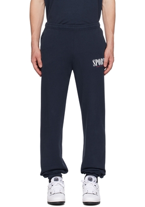 Sporty & Rich Navy Sports Sweatpants