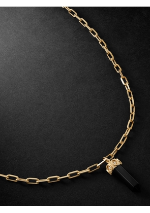 Sydney Evan - Gold, Onyx and Diamond Chain Necklace - Men - Black