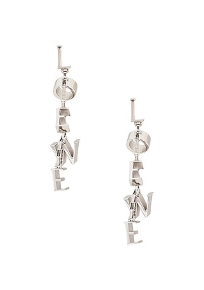 Loewe Bold Earrings in Silver - Metallic Silver. Size all.