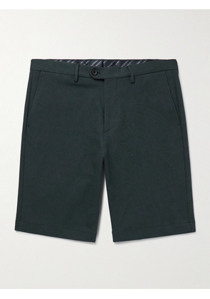 Etro - Straight-Leg Cotton-Blend Jacquard Bermuda Shorts - Men - Blue - IT 44