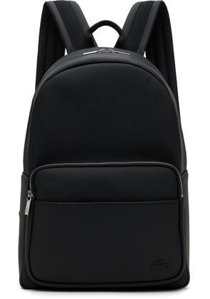 Lacoste Black Embossed Backpack
