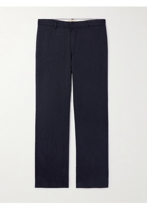 Barena - Delfo Wide-Leg Linen-Blend Suit Trousers - Men - Blue - IT 46