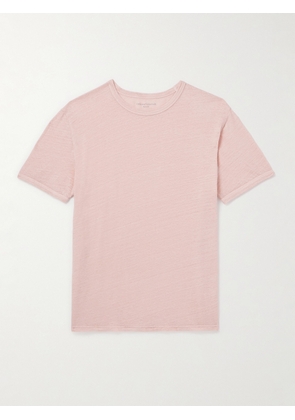 Officine Générale - Garment-Dyed Linen-Blend T-Shirt - Men - Pink - XS