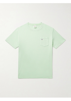 Noah - Core Logo-Print Cotton-Blend Jersey T-Shirt - Men - Green - XS