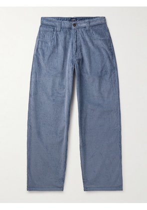 Noah - Straight-Leg Cotton-Corduroy Trousers - Men - Blue - UK/US 28