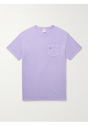 Noah - Core Logo-Print Cotton-Blend Jersey T-Shirt - Men - Purple - XS