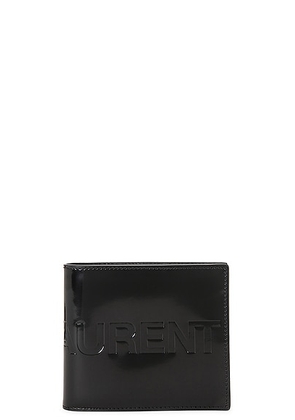 Saint Laurent Ysl Wallet in Nero - Black. Size all.