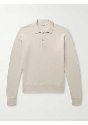 The Row - Joyce Cotton and Cashmere-Blend Polo Shirt - Men - Neutrals - M