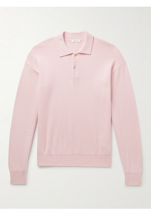 The Row - Joyce Cotton and Cashmere-Blend Polo Shirt - Men - Pink - M
