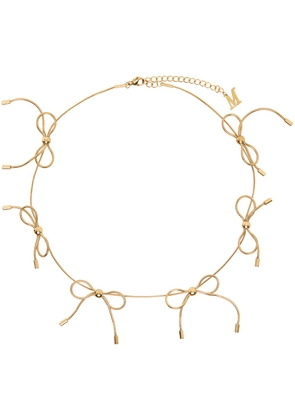 Marland Backus Gold Bow Necklace