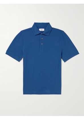 Mr P. - Slim-Fit Cotton-Piqué Polo Shirt - Men - Blue - XS