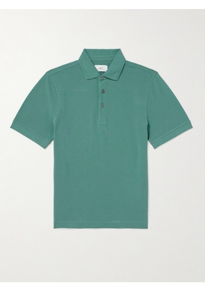Mr P. - Slim-Fit Cotton-Piqué Polo Shirt - Men - Green - XS