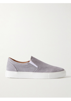 Mr P. - Regenerated Suede by evolo® Slip-On Sneakers - Men - Gray - UK 7