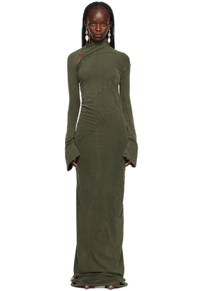 Ottolinger Green Twisted Maxi Dress