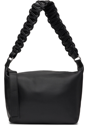 KARA Black XL Lattice Pouch Bag