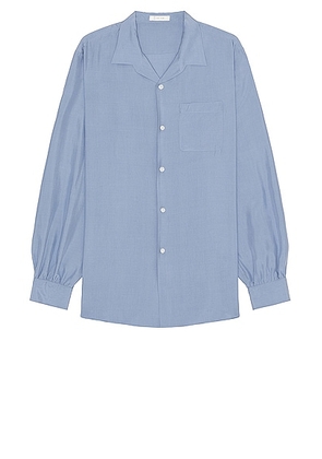 The Row Kiton Shirt in Light Slate - Slate. Size L (also in M, XL).