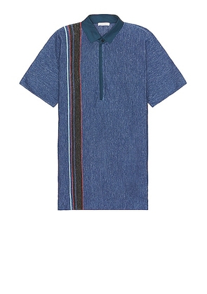 The Row Eddie Top in Blue Shade - Blue. Size L (also in M, S, XL).