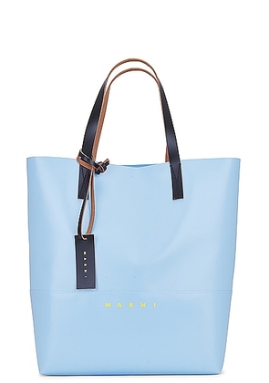 Marni Tote N/S in Light Blue - Blue. Size all.