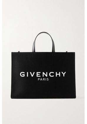 Givenchy - G-tote Medium Leather-trimmed Printed Canvas Tote - Black - One size