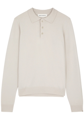 Extreme Cashmere N°223 Be For Cashmere-blend Polo Jumper - White - One Size