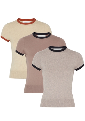 Extreme Cashmere N°339 Chloe Cotton-blend T-shirts - set of Three - Multicoloured - One Size