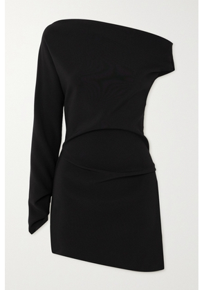 Maticevski - Aroma One-sleeve Stretch-crepe Mini Dress - Black - UK 6,UK 8,UK 10,UK 12,UK 14,UK 16
