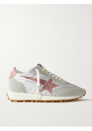 Golden Goose - Running Marathon Leather-trimmed Suede And Ripstop Sneakers - White - IT35,IT36,IT37,IT38,IT39,IT40,IT41,IT42