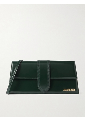 Jacquemus - Le Bambino Long Patent-leather Shoulder Bag - Green - One size