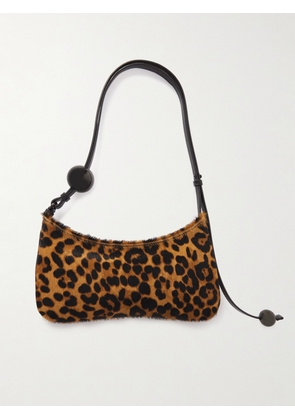Jacquemus - Le Bisou Perle Embellished Leopard-print Calf Hair Shoulder Bag - Animal print - One size