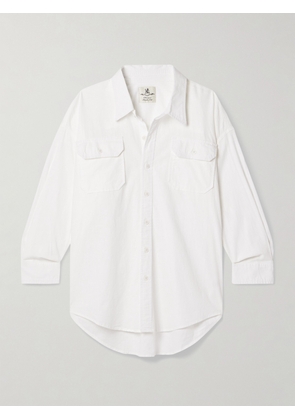 Denimist - Cotton And Linen-blend Shirt - White - xx small,x small,small,medium,large