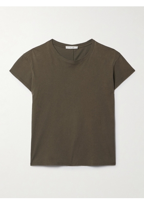 The Row - Tori Cotton-jersey T-shirt - Green - x small,small,medium,large,x large