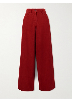 The Row - Chan Cotton-corduroy Pants - Red - US0,US2,US4,US6,US8,US10,US12,US14