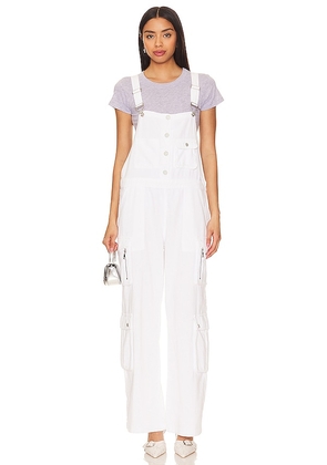 BLANKNYC Overalls in White. Size M, S, XS.