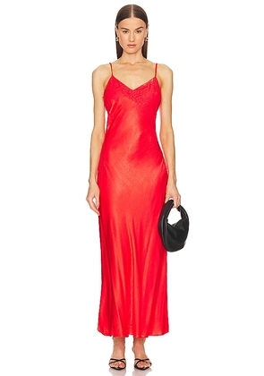 Bardot Avoco Midi Dress in Red. Size 12, 2, 4, 6, 8.