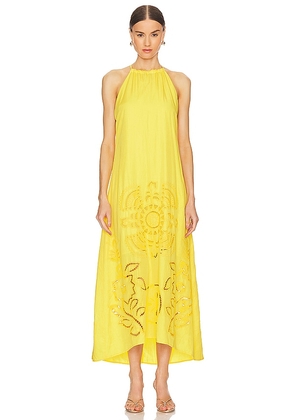 MISA Los Angeles Alejandra Dress in Yellow. Size M, S, XS.