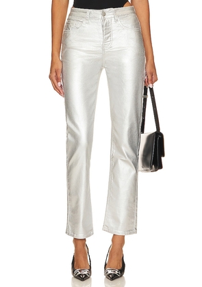 superdown Regina Metallic Jean in Metallic Silver. Size 23, 24, 29, 30, 31, 32.