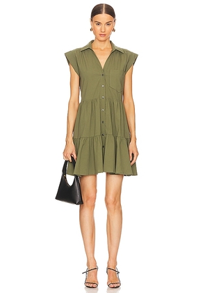 Veronica Beard Trisha Dress in Olive. Size S, XS.