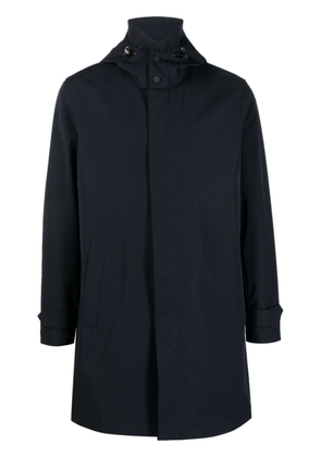 Boggi Milano concealed-front shirt raincoat - Blue
