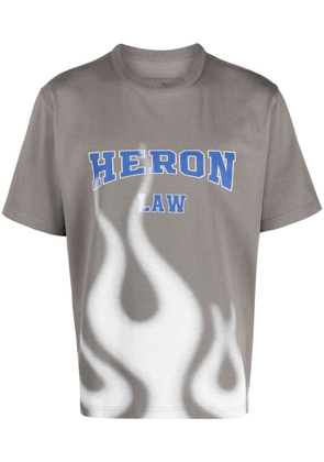Heron Preston Law Flames crew-neck T-shirt - Grey