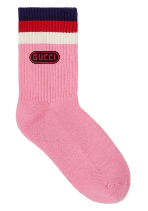 Gucci Game Patch cotton socks - Pink