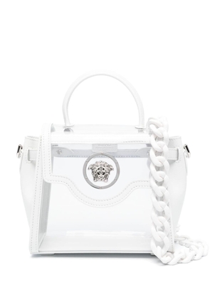 Versace La Medusa transparent shoulder bag - White