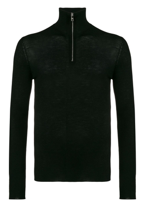 Prada half zip knitted jumper - Black