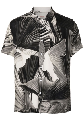 Osklen abstract-print short-sleeved shirt - Black